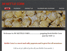 Tablet Screenshot of jwkettlecorn.com